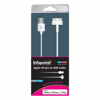 Infapower P010 USB-A to Apple 30-Pin Cable