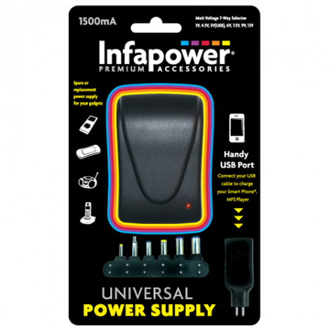 Infapower P003 1500mA Universal Power Supply