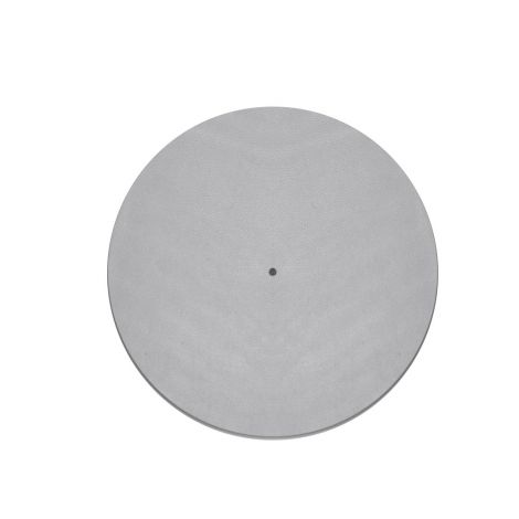 Project Leather-IT Leather Turntable Mat Grey